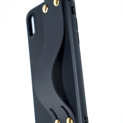 Ring Karabiner&Band iPhone Case (black) スマートフォングッズ ブラック 黒 7枚目の画像