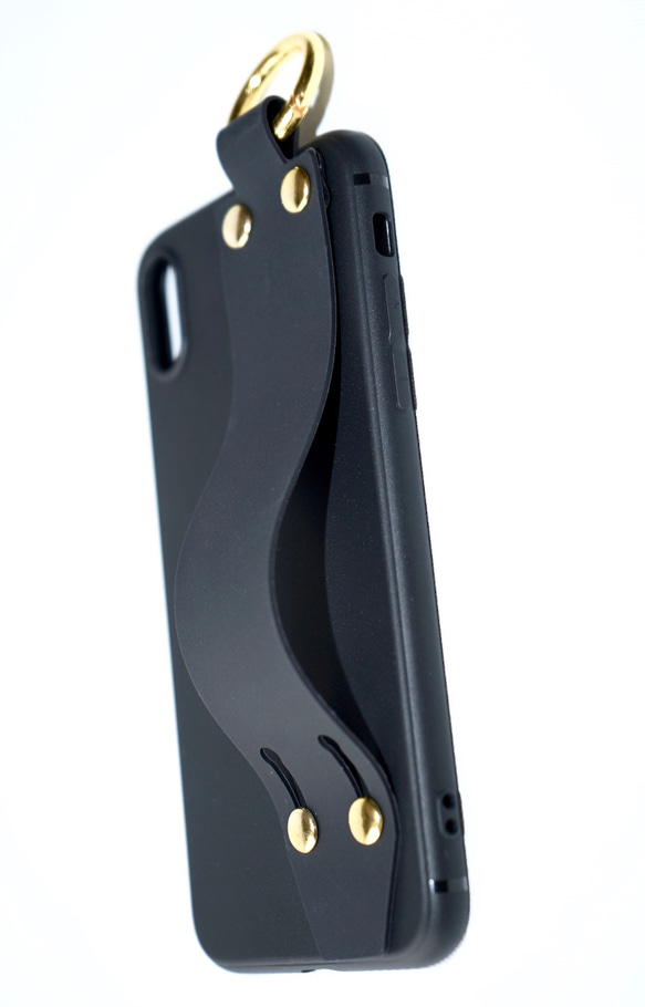 Ring Karabiner&Band iPhone Case (black) スマートフォングッズ ブラック 黒 7枚目の画像