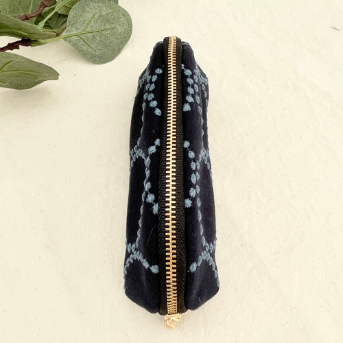 ラスト1点！ミナペルホネン dopタンバリン メガネケース navy メガネ