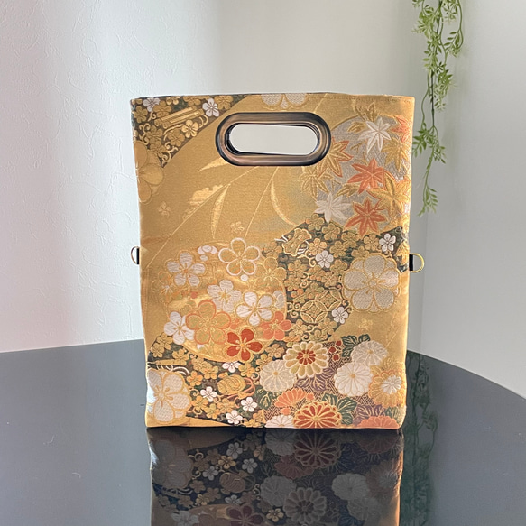 304 帯リメイク 花流し✴︎翠の3wayバッグ 匿名配送 - メルカリ