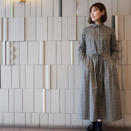 Gauze# リバティ タナローン 花柄 タックシャツワンピース ピンク系 楽天市場】リバティ ワンピース シャツ衿前開きタックOP（ダフォ