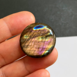 ラブラドライト[710] 25x25mm 39Cts　天然石 ／ ルース ／カボション 3枚目の画像