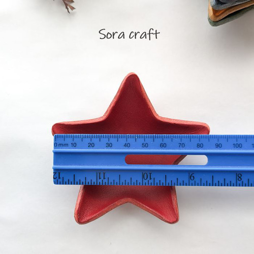 栃木レザーの星型☆レザートレイ アクセサリートレイ フリーボックス