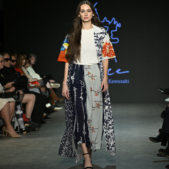 VFW Acote 半袖 ロングアロハシャツ スカート パッチワーク