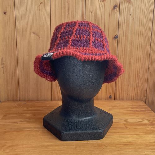 Y.A.R.N クロスモチーフ バケットハット クラッシャーハット ニット