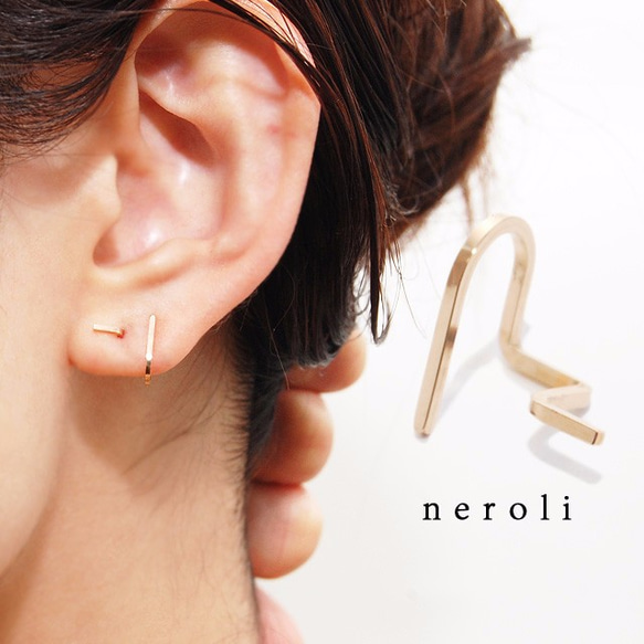 (片耳)14kgfニップピアス『neroli-ネロリ』 1枚目の画像