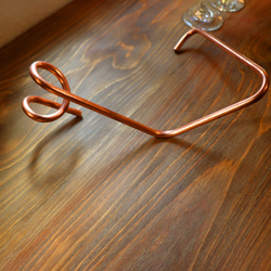 手作り銅製　シャビーな　ワインスタンド　ワインラック　1個の販売 2枚目の画像