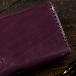 【高級仕様】ルガトショルダーメガネケース　パープル 6枚目の画像