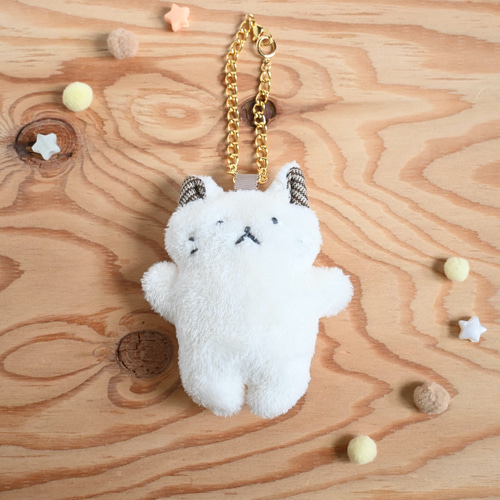 ベビねこちゃんバッグチャーム（オプションでネーム入れor応援