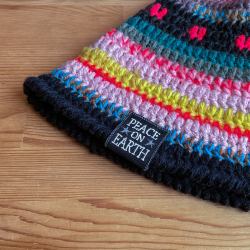 秋冬あったか毛糸】かぎ針編みのおしゃれバケットハット クラッシャー