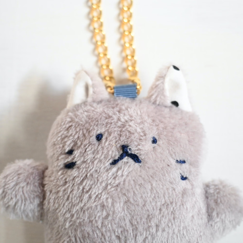 ベビねこちゃんバッグチャーム（オプションでネーム入れor応援