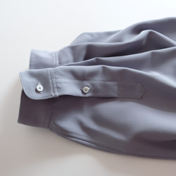 新作・シャツ袖４ポケットパンツ /ウールギャバジン 【グレイッシュ、サックスラベンダー】 19枚目の画像