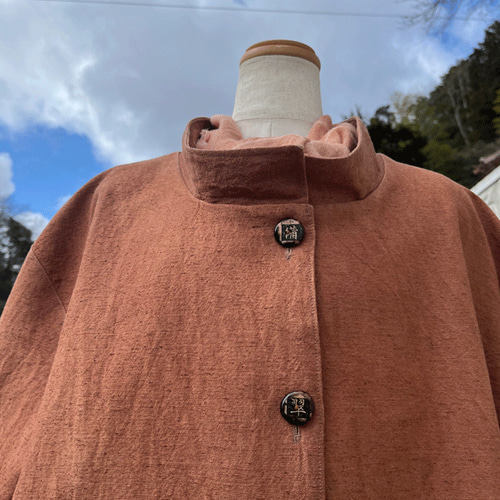 こだわりボタン柿渋染めジャケット24005 ジャケット 布一途 通販