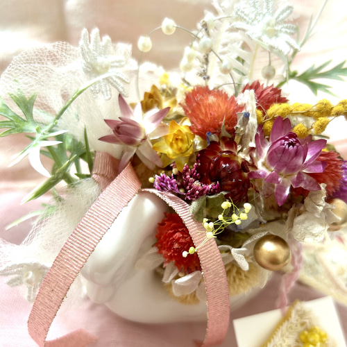 439»◤完売致しました。◢ ラッピング無料◢白鳥と花々達 ドライ