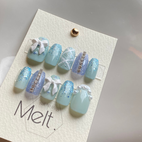 Melt. ネイルチップ #06 / 韓国ネイル / ちゅるんネイル ネイルチップ  