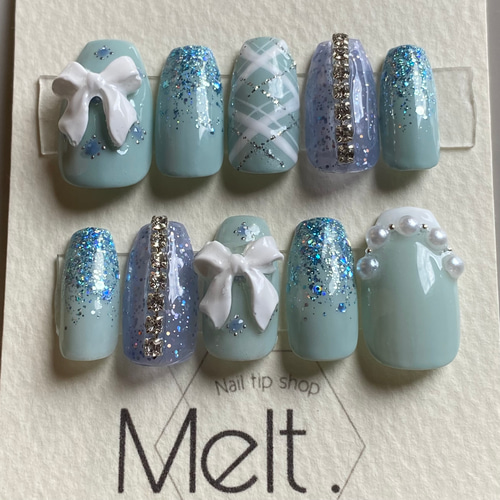 Melt. ネイルチップ #06 / 韓国ネイル / ちゅるんネイル ネイルチップ  