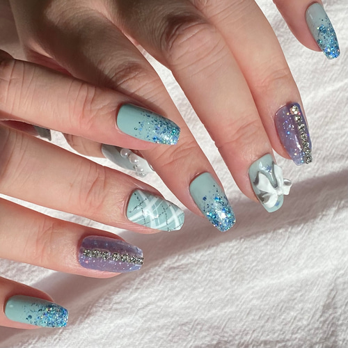 Melt. ネイルチップ #06 / 韓国ネイル / ちゅるんネイル ネイルチップ  