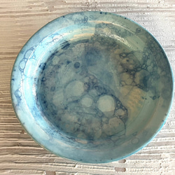 陶器丸皿_陶器ディナープレート 2枚目の画像