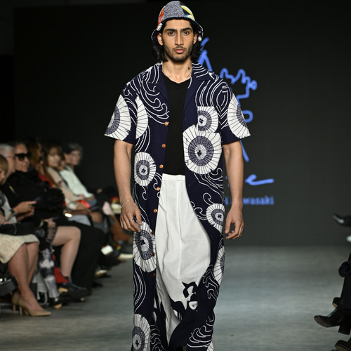 VFW Acote 半袖 ロングアロハシャツ スカート セットアップ 浴衣