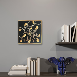 20%OFF】陽 -抽象画 18×18㎝ 原画1点のみ テクスチャ インテリア 