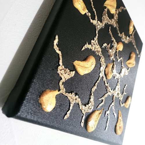 芸能人愛用 ビッグバンⅡ - テクスチャ 原画1点のみ 【S0】 18×18㎝ 抽象画 絵画+タペストリー