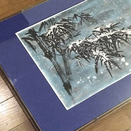 40% OFF ❤︎❤️❤︎ ¥23,000→¥13,800『Snowy Bamboo Leaves〜雪持笹 