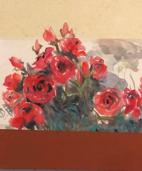 庭園に咲くバラ | Yukari.Tanemura ｜インテリア絵画 アートの