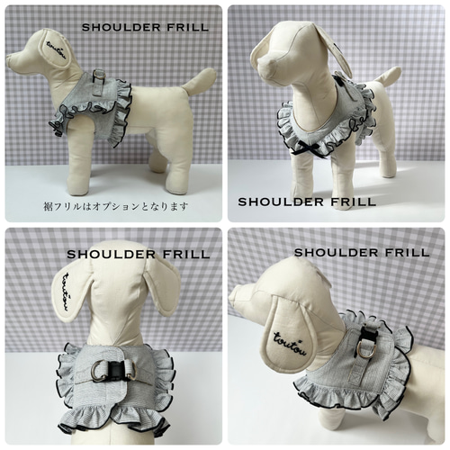 R¨̮⑅様リクエスト専用ページ　ハンドメイド犬服 ⭐【在庫かぎり】ハンドメイド 甘い姫系ロリーター犬服 フリフリ