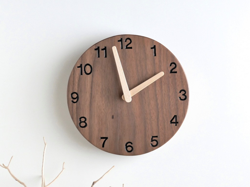 直径20cm 掛け時計 ｳｫｰﾙﾅｯﾄ【2412】