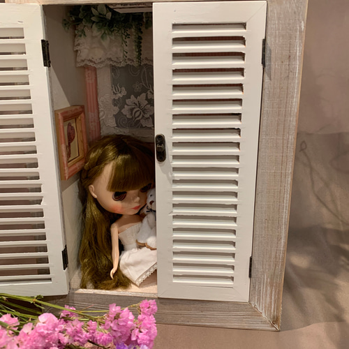 ゆっきー　人形用木製クローゼット扉＆引出し付き　ハンドメイド ドール用クローゼット〈オーダー専用〉♡の通販 by レオン's