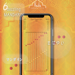 【dazzling MANDARIN / マンダリン】月暦 x アラビアン シルキッシュベール　ムーンカレンダー 1枚目の画像