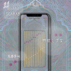 【wishful SCARAB / スカラベ】月暦 x アラビアン シルキッシュベール　ムーンカレンダー 1枚目の画像