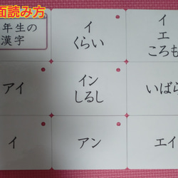 【新品】四年生の漢字カード　２０２字　ラミネート加工　チャック付収納袋 3枚目の画像