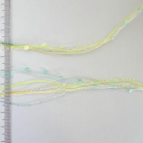 引き揃え毛糸玉*ライムイエロー、ミント×フラッグ *4種 毛糸 Decora