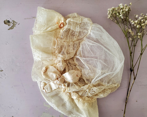 130】たくさん フランス アンティーク ボネ 9点セット 刺繍 チュールレース 130】たくさん フランス アンティーク ボネ 9点セット 刺繍