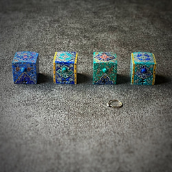 キャメルボーンの小箱　宝石箱 エメラルド【JAABEH-044】 11枚目の画像