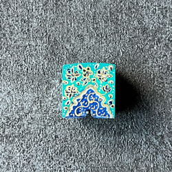 キャメルボーンの小箱　宝石箱 エメラルド【JAABEH-044】 4枚目の画像
