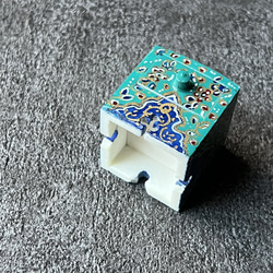 キャメルボーンの小箱　宝石箱 エメラルド【JAABEH-044】 7枚目の画像
