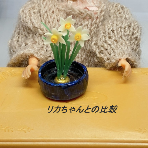 香合　花仙 水仙（ケース付き） ミニチュア その他置物 haru-2gatu 通販