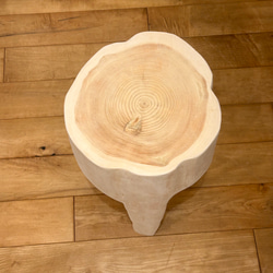 Hinoki  Wood  Stool  No.559 3枚目の画像