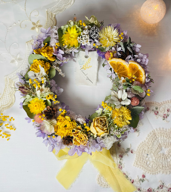 春の黄色いお花畑リース リース Atelier sol daisy 通販｜Creema 