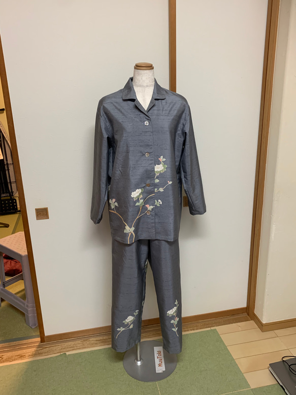紬 反物 アンサンブル 羽織も作れます 跳ね返っ