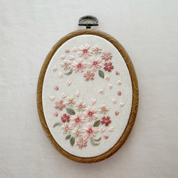 〈刺繍キット〉桜の刺繍ミニフレーム 5枚目の画像