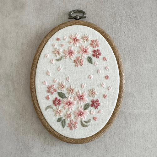 刺繍キット〉桜の刺繍ミニフレーム キット Marguerite刺繍教室 通販