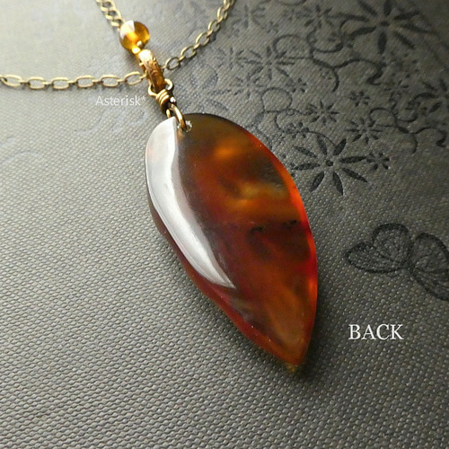 琥珀 アンバー ネックレス 48㎝