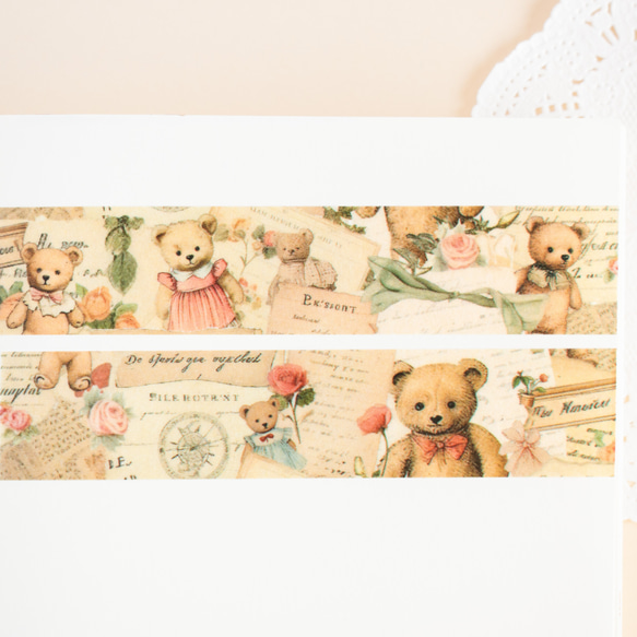 美紋膠帶 - 泰迪熊拼貼 20 毫米寬 第2張的照片