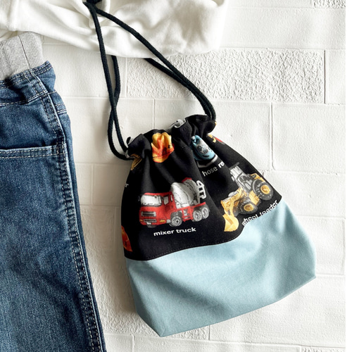 ハンドメイド⭐︎給食セット 3 デニム車