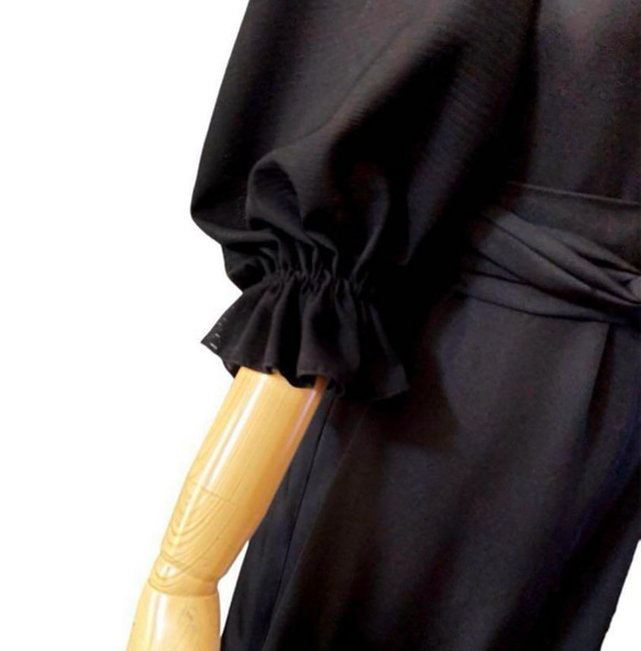 送料無料 着物 リメイク 絽 正絹 シルク ボレロ カーディガン ドレスやワンピースなどに ハンドメイド 5枚目の画像