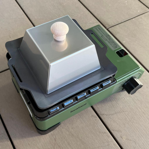 蒸し蓋 タフまるJr 適応サイズ 鉄板用 120mm×120mm 高さ60mm