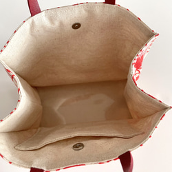紙袋みたいな布バッグ(xxs)/shell:red 5枚目の画像